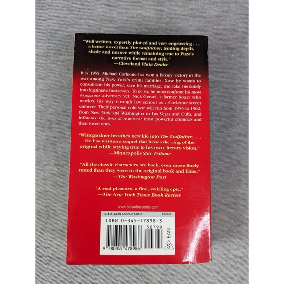 🍭 3/$10 The Godfather Returns: by Mark Winegardner (Paperback) - Picture 3 of 5
